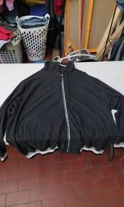 lot 4660 image: RawBlue 4XL Full-Zip Track Jacket Black w White Trim