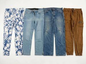 lot 4672 image: Clothing Lot Jeans, Cargo Pants & Patterned Pants