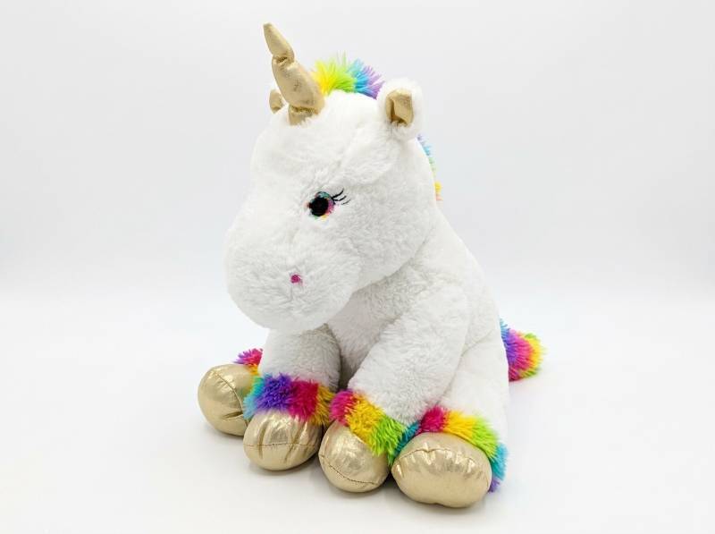 lot 3815 image: Be Jolly White Unicorn Plush Toy 15 Inch