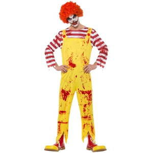 lot 4122 image: Smiffys Kreepy Killer Clown Costume Large 40328L
