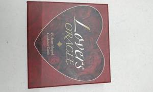 lot 4123 image: Lovers Oracle 45 Heart-Shaped Guidance Card Set