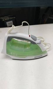 lot 4126 image: BlackDecker Steam Iron with Green Water Tank