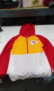 lot 4160 image: Kansas City Chiefs NFL Team Apparel Windbreaker Jacket - S