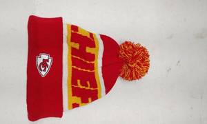 lot 4162 image: Kansas City Chiefs NFL Knit Beanie with Pom