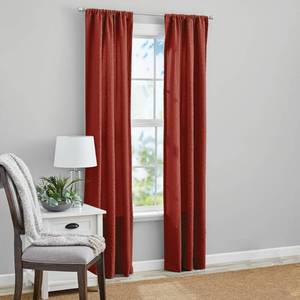 lot 4170 image: Mainstays Microsculpt Floral Rod Pocket Curtain Panels Set of 2