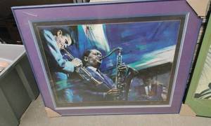 lot 4178 image: Set of 4 Wall Art Canvas