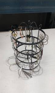 lot 4194 image: Tiered Rotating Jewelry Organizer Stand