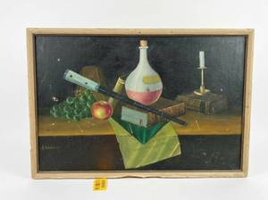 lot 4004 image: Set of 4 Wall Art Canvas