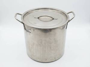 lot 4041 image: Stainless Steel Cooking Pot with Lid