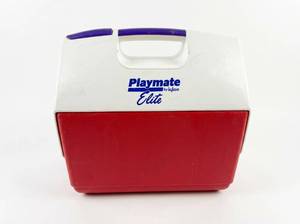 lot 4052 image: Playmate by Igloo Elite Cooler Red and White