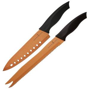 lot 4056 image: As Seen on TV Chef Knife Set CCK Copper Black
