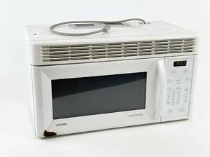 lot 4061 image: Hotpoint RVM1435WD Over-the-Range Microwave Oven
