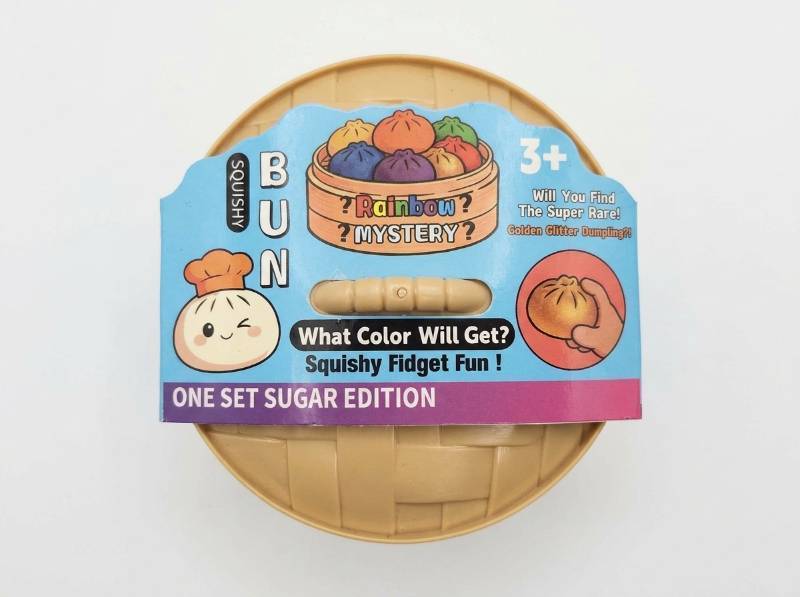 lot 63834 image: Squishy Bun Rainbow Mystery Dumpling Fidget Toy