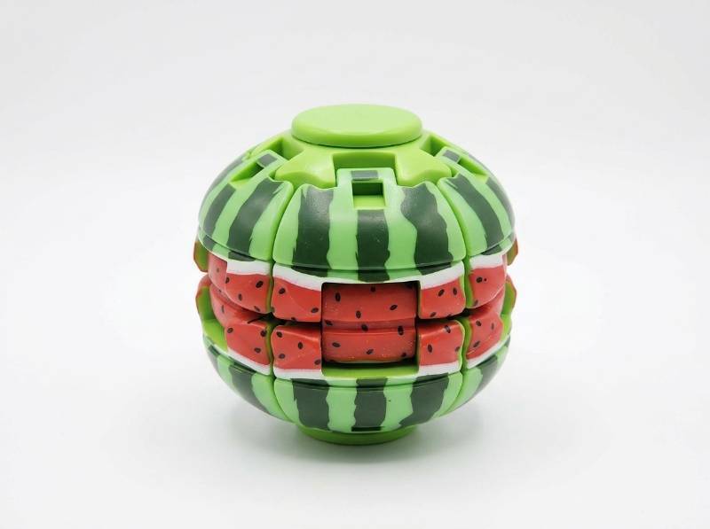lot 63851 image: Press Gyroball Watermelon Fingertip Stress Relief Toy