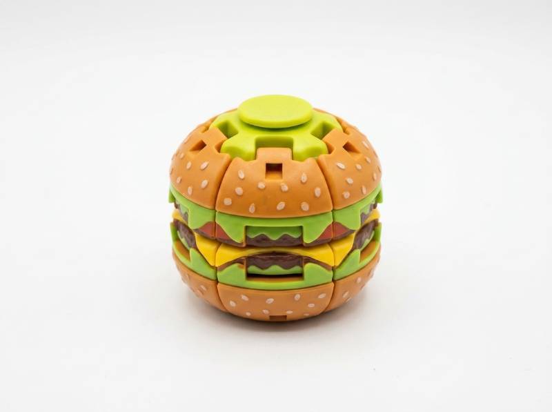 lot 63852 image: Mini Burger Fingertip Gyro Fidget Toy