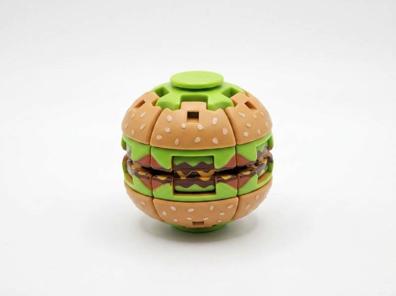 lot 63855 image: Mini Burger Fingertip Gyro Fidget Toy