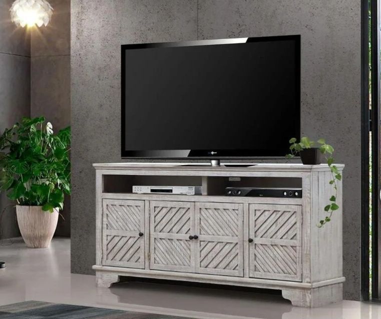 lot 21040 image: Loft & Lumbar Santa Cruz 84 TV Console - Retail $500