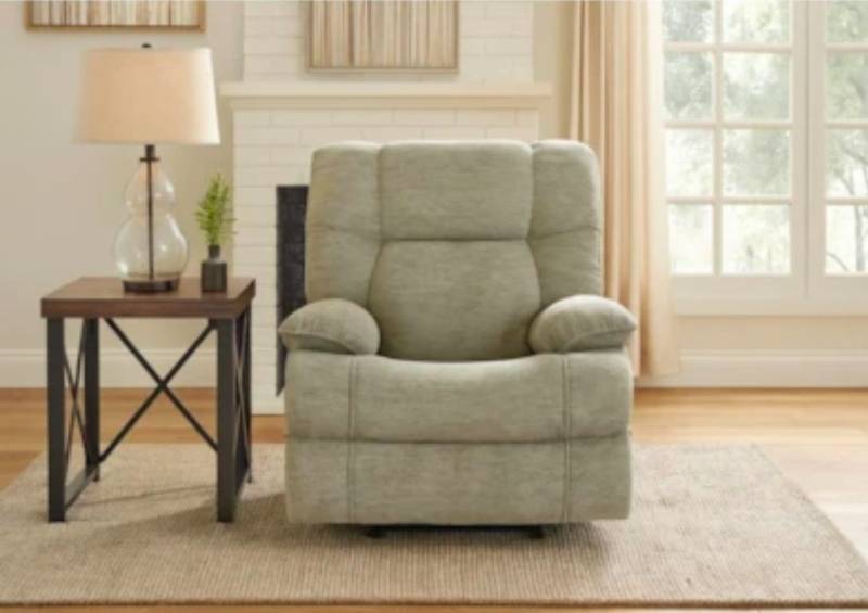 lot 21034 image: Walker Dove 41 Oversized Manual Rocker Recliner - Retail $400