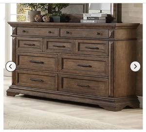 lot 1 image: Heritage Mar Vista Dresser Brushed Walnut GRAY SKU 58993007 - Retail $500