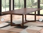 Dining Table with Leaf Extension DAMAGED BASE - Retail: $700