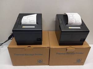lot 27 image: Lot of 4 Thermal Receipt Printers Caysn CB810-USB