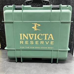 lot 4 image: NEW Invicta Reserve 15-Slot Hard Protective Watch Case with Foam Inserts (18x15x6.5)
