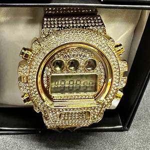lot 5 image: Mens Activa Gold-Tone Digital Crystal Bezel Fashion Watch (ACW4019)