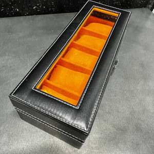 lot 6 image: V.I.P. Collection NEW 5-Slot Premium Watch Display Box  Storage Case (12x4.5x3.125)