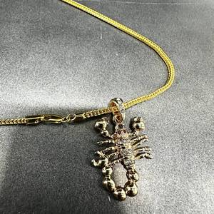 lot 27 image: Unisex new Yellow Gold-Tone Scorpion Pendant Necklace with 24 Chain
