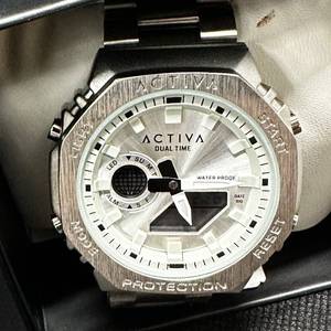 lot 41 image: Activa Dual-Time Waterproof Sport Watch (CWM423-002) NEW