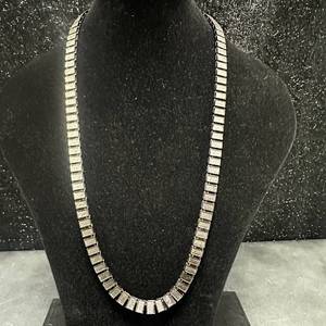 lot 79 image: Unisex 30 x 10mm new Geometric Rectangle Link Fashion Chain Necklace