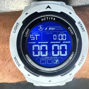 lot 85 image: Activa Mens 1100s Chronograph Digital Sports Watch (ACW8105-002) NEW