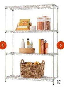 lot 11436 image: Trinity 4-Tier NSF Wire Shelving Rack 36x14x54