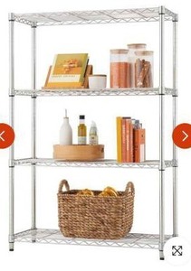 lot 11438 image: Trinity 4-Tier NSF Wire Shelving Rack 36x14x54
