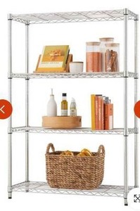 lot 11441 image: Trinity 4-Tier NSF Wire Shelving Rack 36x14x54