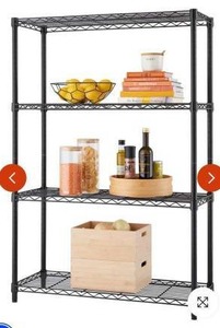 lot 11442 image: Trinity 36x14x54 4-Tier Wire Shelving NSF Black