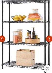 lot 11444 image: Trinity 36x14x54 4-Tier Wire Shelving NSF Black