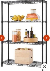 lot 11445 image: Trinity 36x14x54 4-Tier Wire Shelving NSF Black