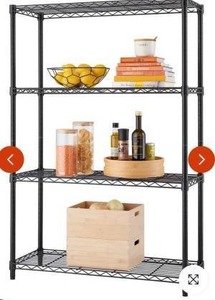 lot 11447 image: Trinity 36x14x54 4-Tier Wire Shelving NSF Black