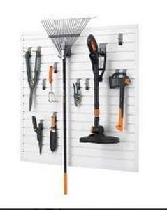 lot 11501 image: Trinity 16 Sq Ft Modular Pegboard Tool Storage Set