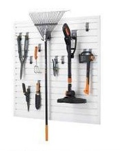 lot 11504 image: Trinity 16 Sq Ft Modular Pegboard Tool Storage Set