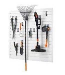lot 11510 image: Trinity 16 Sq Ft Modular Pegboard Tool Storage Set