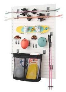 lot 11520 image: Trinity 24ft Wall-Mounted Sports Equipment Storage Rack