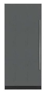 lot 11480 image: Sub Zero 19.4 Cu. Ft. Designer Left Hinge Column Freezer with Ice Maker in Panel Ready  Retail $11,900