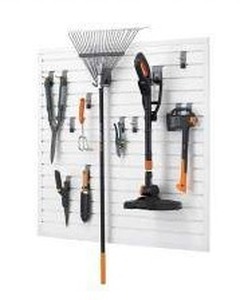 lot 11521 image: Trinity 16 Sq Ft Modular Pegboard Tool Storage Set