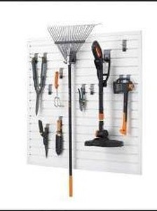 lot 11522 image: Trinity 16 Sq Ft Modular Pegboard Tool Storage Set