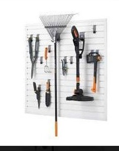 lot 11523 image: Trinity 16 Sq Ft Modular Pegboard Tool Storage Set