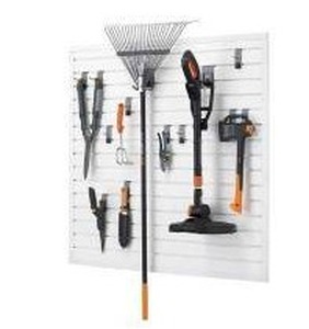 lot 11524 image: Trinity 16 Sq Ft Modular Pegboard Wall Set (Possibly incomplete)