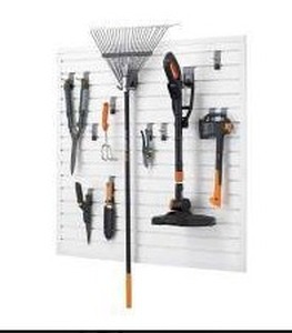 lot 11529 image: Trinity 16 Sq Ft Pegboard Wall Storage Organizer (Possibly Incomplete)