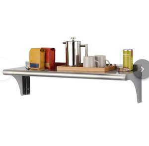 lot 11545 image: Trinity Stainless Steel Wall Shelf 36in